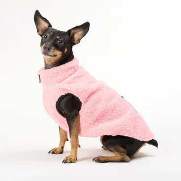 Casaco Sherpa para Caes Flicks Rosa 4